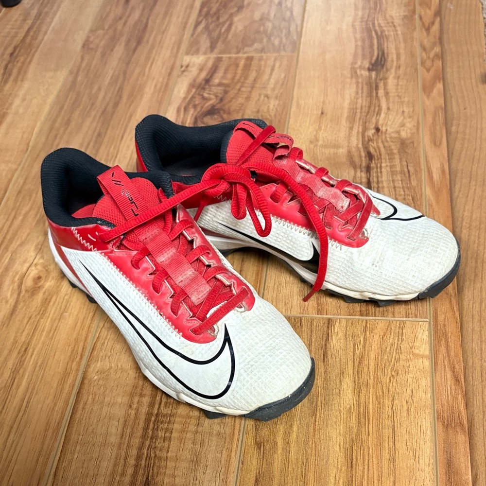 Nike Kids Red and White Athletic Sneakers